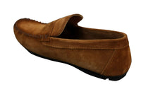 Mens Real Suede Washed Designer Slip On Loafers Moccasins Smart Casual Shoes