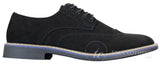 Elong EL0635 - Mens Smart Casual Suede Nubuck Leather Brogues