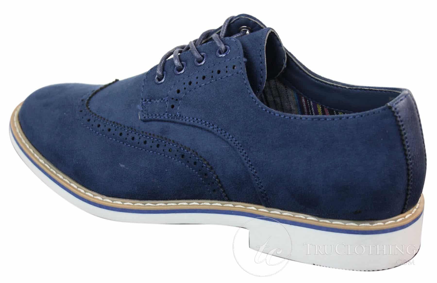 Elong EL0635 - Mens Smart Casual Suede Nubuck Leather Brogues