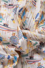 Férfi bézs sötétkék kockás öltöny