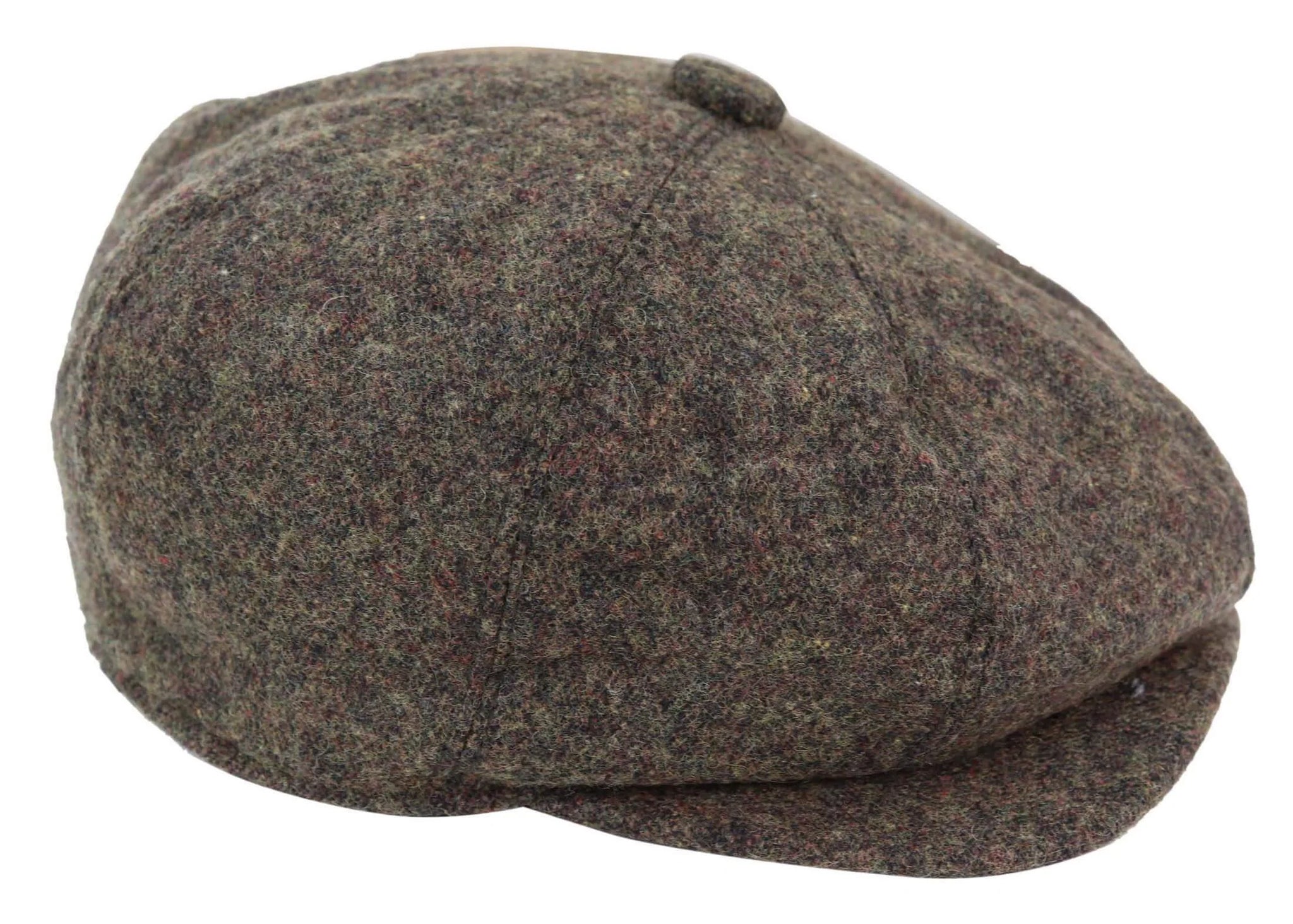 8-Panel Brown Cap with Razor Blade