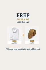 Mayfair - Férfi 3 részes krémszínű öltöny sötétkék mellénnyel