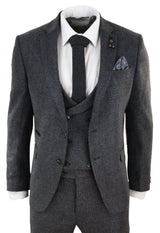 Grey Tweed 3 Piece Suit