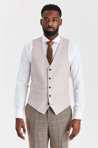 Harris barna tweed öltöny Mayfair kőmintás mellénnyel