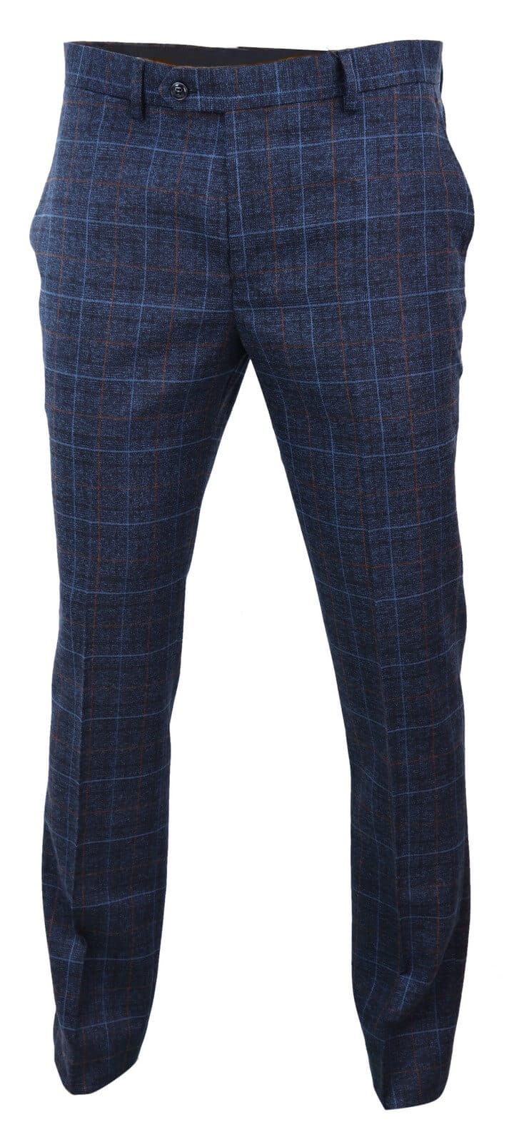 Harvey - Men's Navy Check Trouser