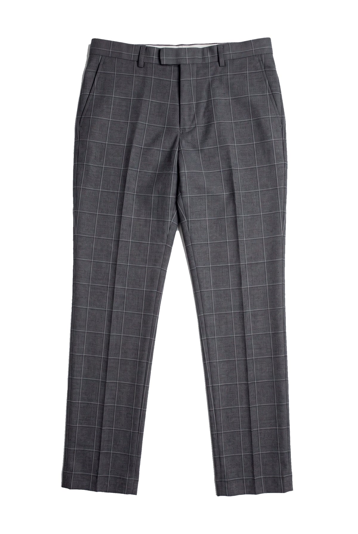 Hobbs - Férfi szürke kockás nadrág Vintage Retro Elegáns Esküvői