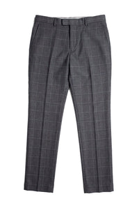 Hobbs - Férfi szürke kockás nadrág Vintage Retro Elegáns Esküvői