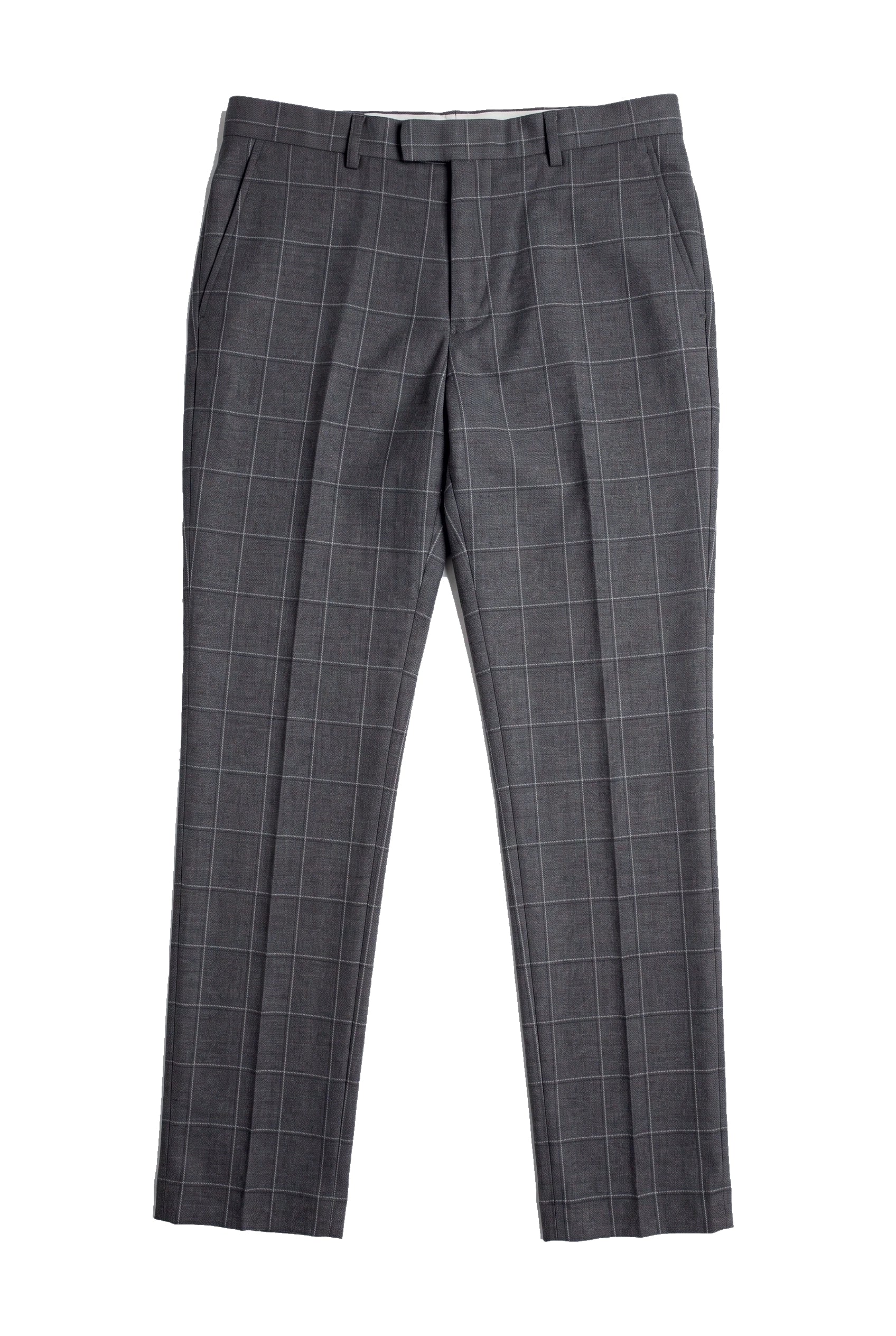 Hobbs - Férfi szürke kockás nadrág Vintage Retro Elegáns Esküvői