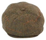 Men's Tweed 8 Panel Newsboy Hat