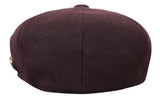 HT6363 - Mens Vintage Tweed Newsboy Peaky Blinders Cap - Brown/Wine