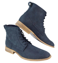 Mens Matt Leather Laced Peaky Blinders Boots