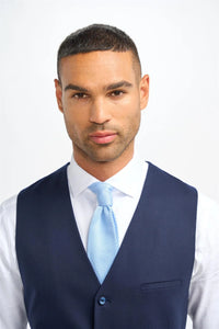 James - Férfi sötétkék gyapjú mellény