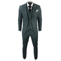 James Men's 3-Piece Classic Green Suit