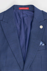 James férfi 3 részes sötétkék, szabott szabású öltöny