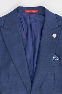 James férfi 3 részes sötétkék, szabott szabású öltöny