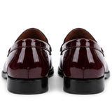 Joseph - Férfi bordó lakkbőr penny loafers