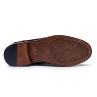 Joseph - Férfi bordó lakkbőr penny loafers