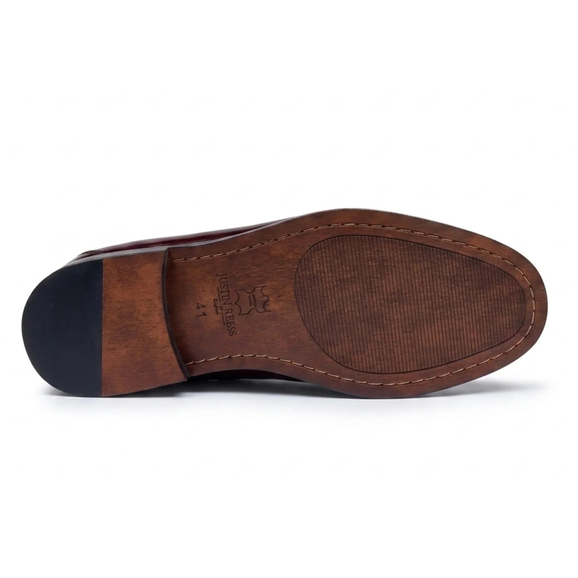 Joseph - Férfi bordó lakkbőr penny loafers