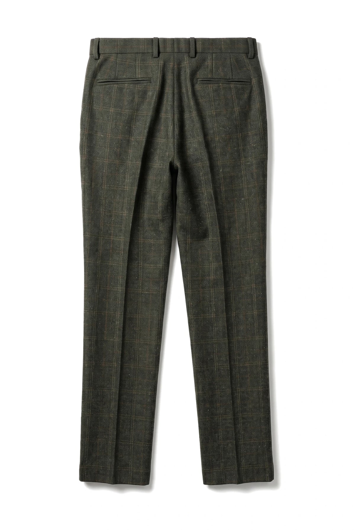 Joshua - Férfi zöld tweed kockás nadrág