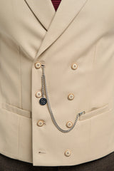 Férfi dupla soros mellény lánccal - Cavani Lennox