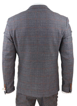Grey 3 Piece Suit with Double Breasted Waistcoat