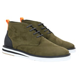 Men's Lace Up Suede Desert Green Boots