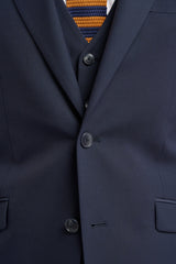 Malibu - Men's Navy 3 Piece Tailored Fit Suit