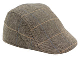 Marc Darcy DX7 Mens Tweed Vintage Retro Grandad Flat Caps Hats Peaky Blinders Check Classic