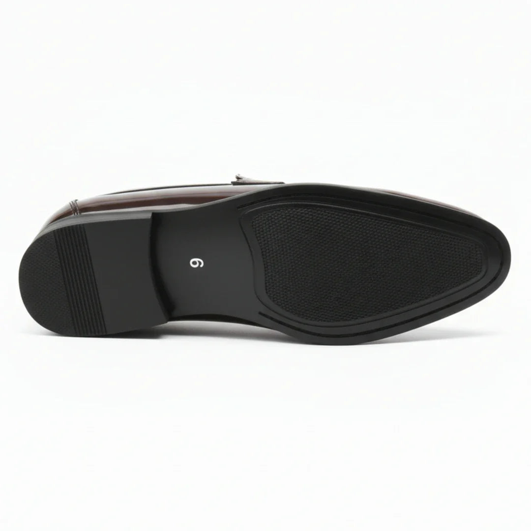 Férfi műbőr bebújós penny mokaszinok