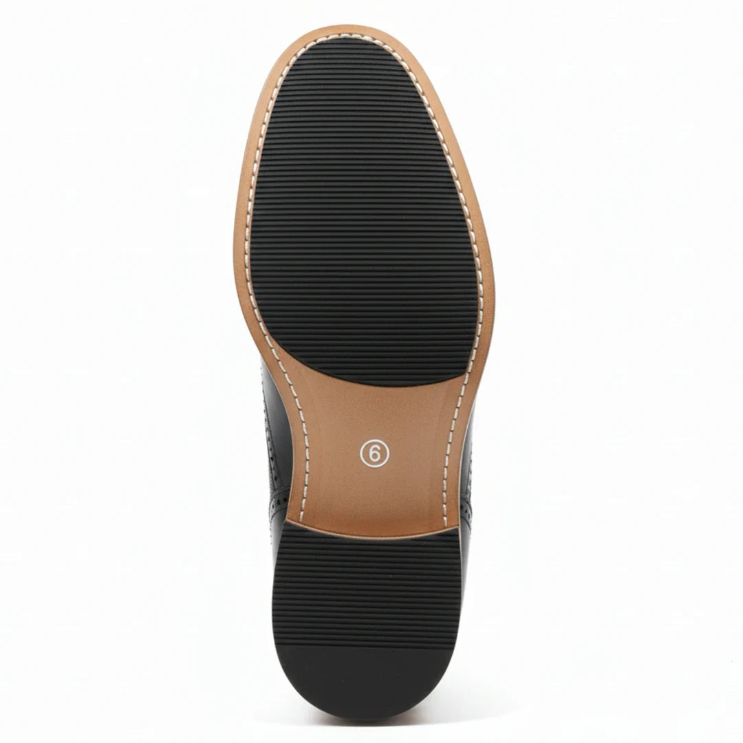 Férfi szárnyas, brogue bokacsizma