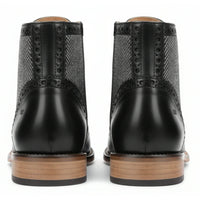 Férfi szárnyas, brogue bokacsizma