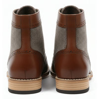 Férfi szárnyas, brogue bokacsizma