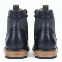 Férfi szárnyas, brogue bokacsizma