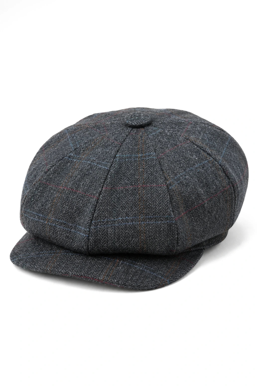 Férfi 8 paneles Razor Baker fiú sapka gyapjú tweed szemellenzővel, lapos sapka, újságosfiúknak