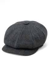 Férfi 8 paneles Razor Baker fiú sapka gyapjú tweed szemellenzővel, lapos sapka, újságosfiúknak