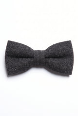 Férfi fekete tweed csokornyakkendő