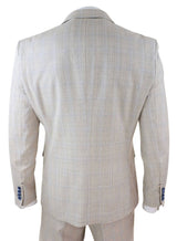 Mens Cream 3 Piece Wedding Suit - Cavani Caridi