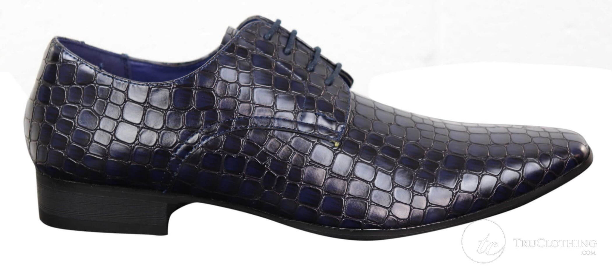 Mens Crocodile Skin Effect Shoes