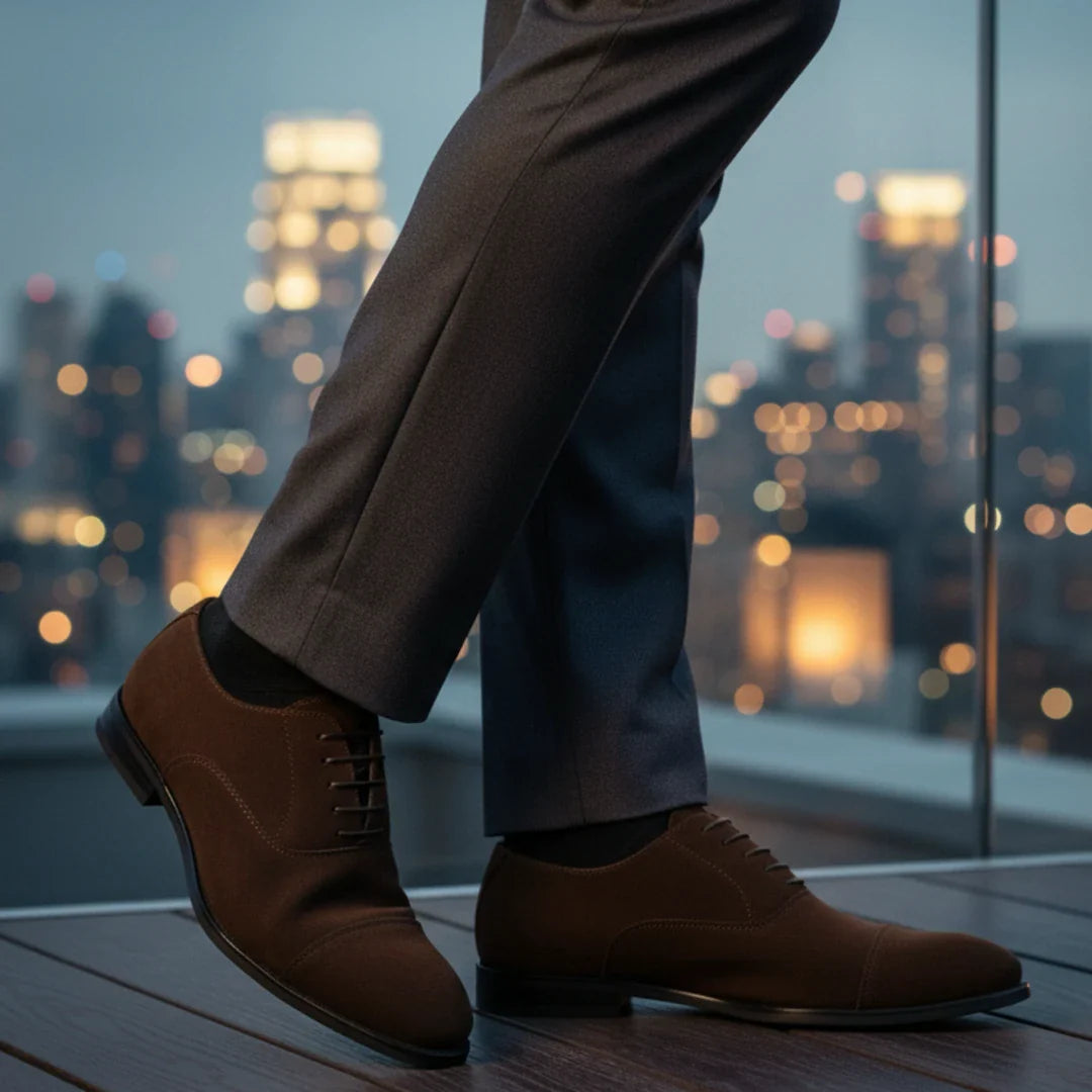 Férfi művelúr fűzős oxford cipő