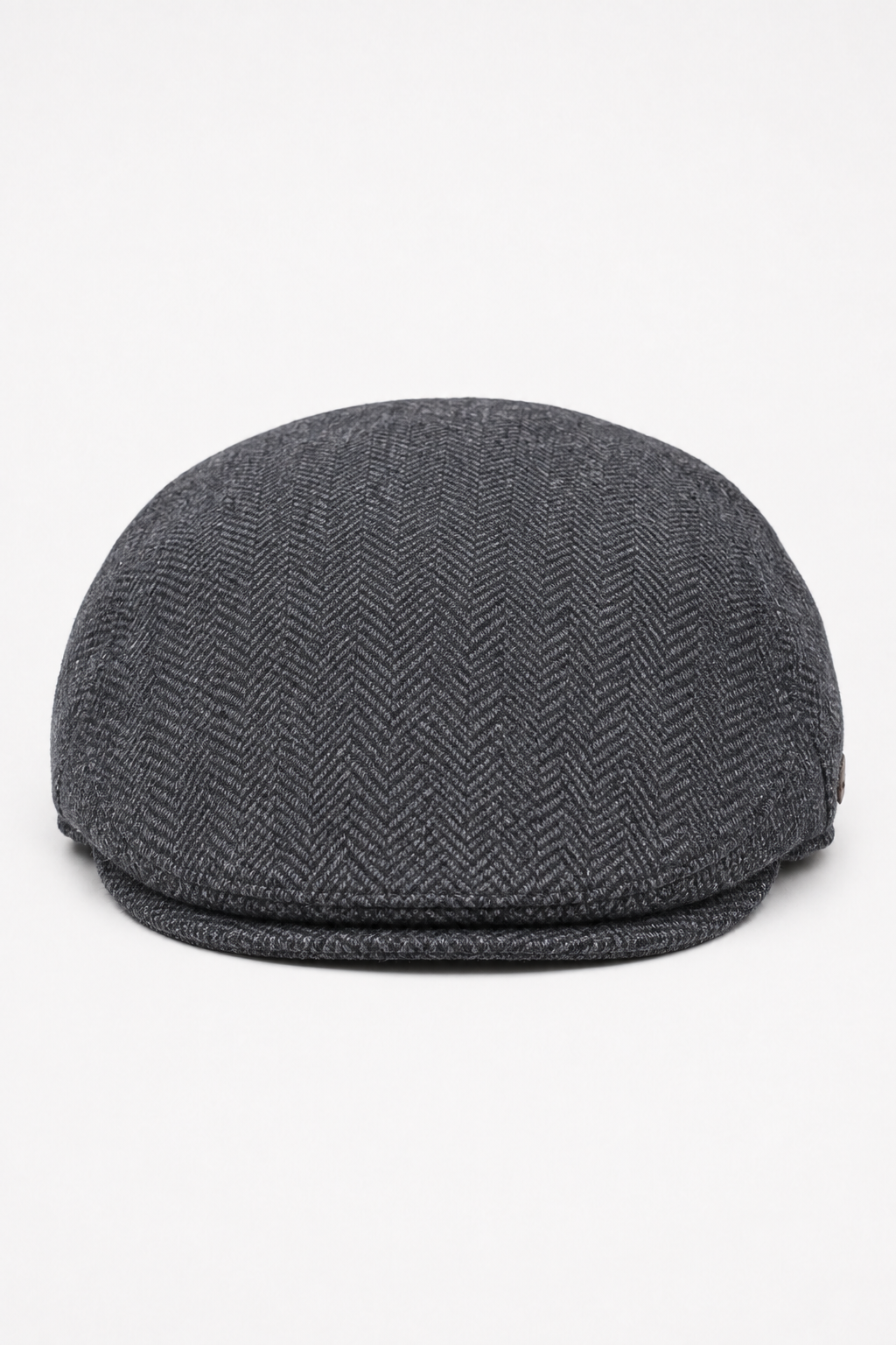 Férfi lapos sapka gyapjú halszálkás szürkéskék tweed klasszikus 1920-as évekbeli unisex fiús mintával