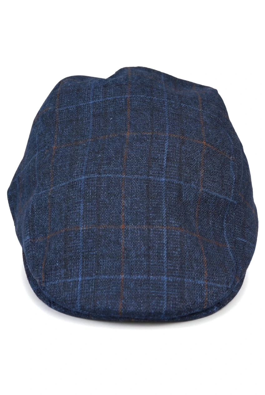 Férfi nagypapa Baker lapos sötétkék sapka, 8 paneles tweed sapka, vintage klasszikus, elegáns, hétköznapi, 1920-as évekbeli