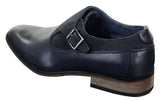 Mens Leather & Suede Slip On Buckle Italian Designer Shoes Smart Casual Formal