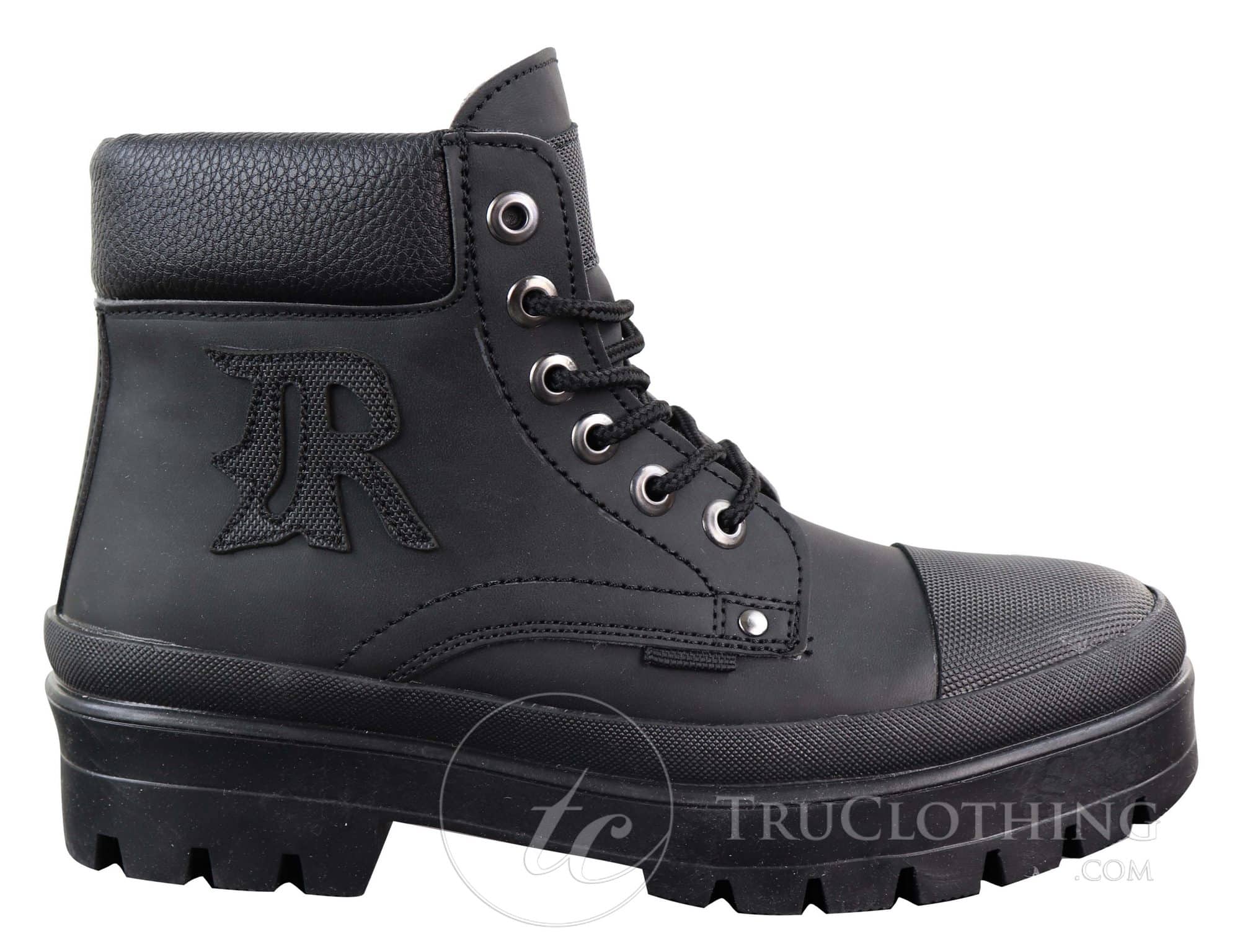 Mens PU Leather Ankle Boots