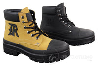 Mens PU Leather Ankle Boots