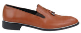 Mens Slip On Tassel Shoes with Metal Trim