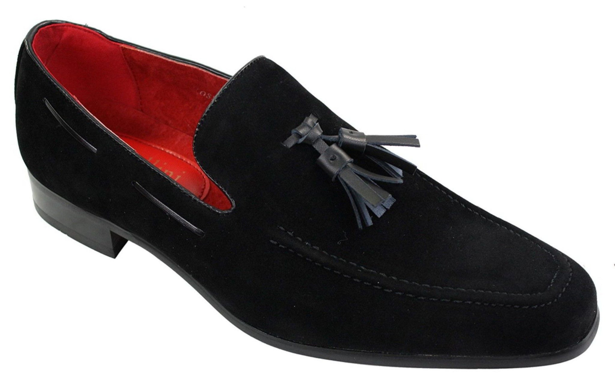 Mens Suede Loafers Driving Shoes Slip On Tassle Design Leather Smart Casual