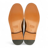 Férfi barnásbarna bőr szárnyas brogue Oxford cipő