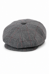 Férfi tweed kockás Peaky Blinders sapka