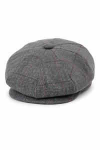 Férfi tweed kockás Peaky Blinders sapka