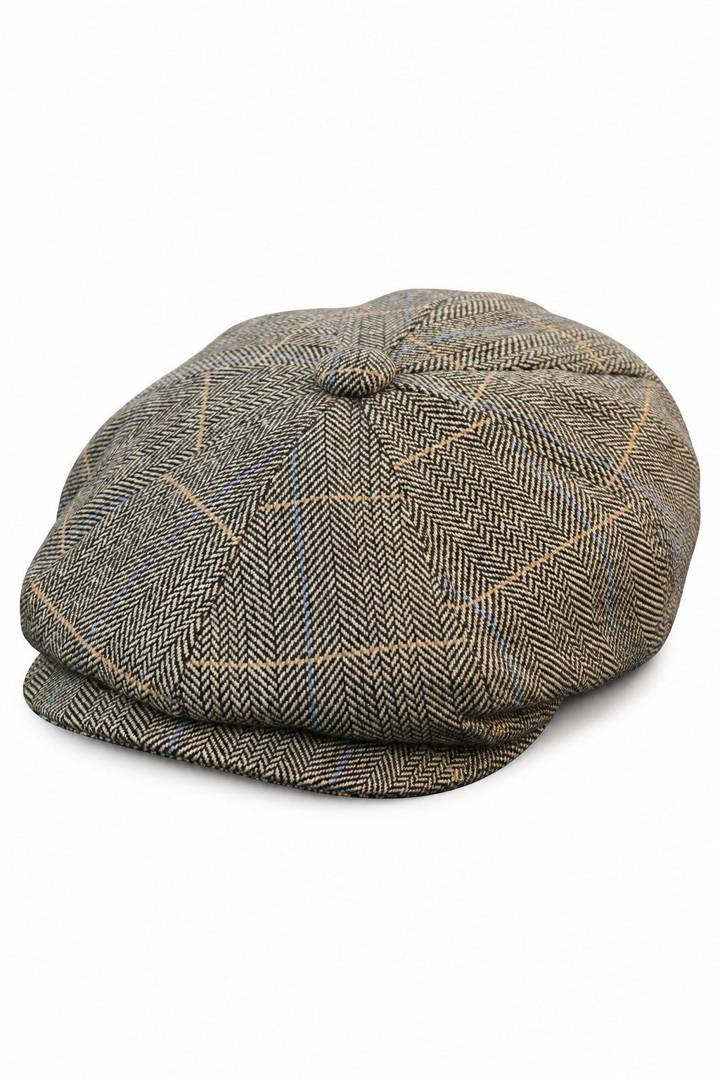 Férfi tweed kockás Peaky Blinders sapka